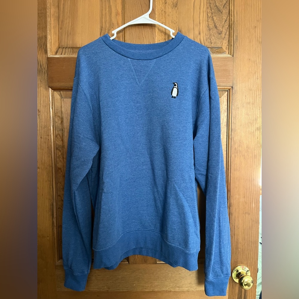 blue penguin crewneck